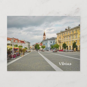 Cartão Postal Vista da câmara municipal, Vilnius Lithuania