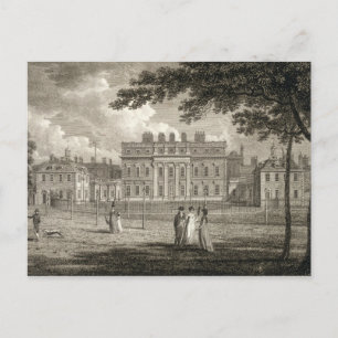 Cartão Postal Vista da Casa de Buckingham, gravada por W. Knight