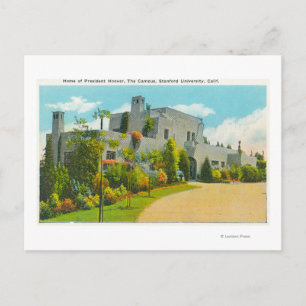 Cartão Postal Vista da casa de Hoover, Stanford U Campus