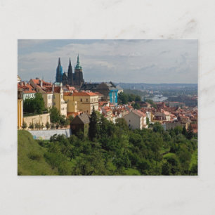 Cartão Postal Vista da Catedral de São Vito, Praga, República Tc