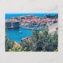 Cartão Postal Vista da Cidade Antiga de Dubrovnik, Croácia
