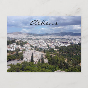 Cartão Postal vista da cidade de atenas