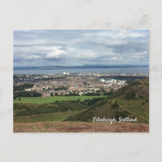 Cartão Postal Vista da Cidade de Edimburgo a partir do Arthur's