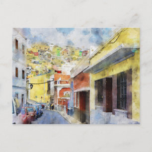 Cartão Postal Vista da cidade de Las Palmas de Gran Canaria.