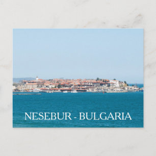 Cartão Postal Vista da cidade de Nesebur, Bulgária