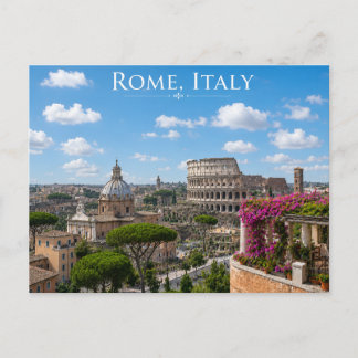 Cartão Postal Vista da Cidade de Roma