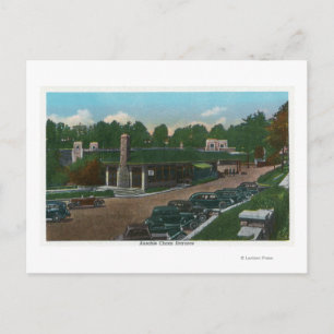 Cartão Postal Vista da entrada de abismo ausível