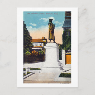 Cartão Postal Vista da estátua do General Warren