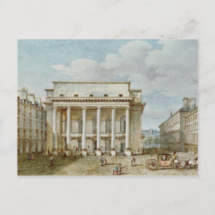 Cartão Postal Vista da fachada do teatro italiano
