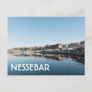 Cartão Postal Vista da famosa cidade búlgara de Nessebar