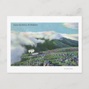 Cartão Postal Vista da Famosa Linha Ferroviária de Cog