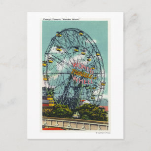 Cartão Postal Vista da famosa roda-gigante