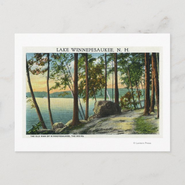 Cartão Postal Vista da Formação do Velho Homem Rock (Frente)