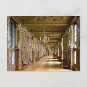 Cartão Postal Vista da Galerie Francois I, 1528-40