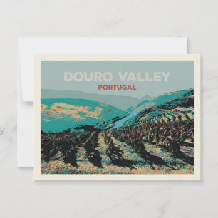 Cartão Postal Vista da ilustração do vale do Douro, Portugal