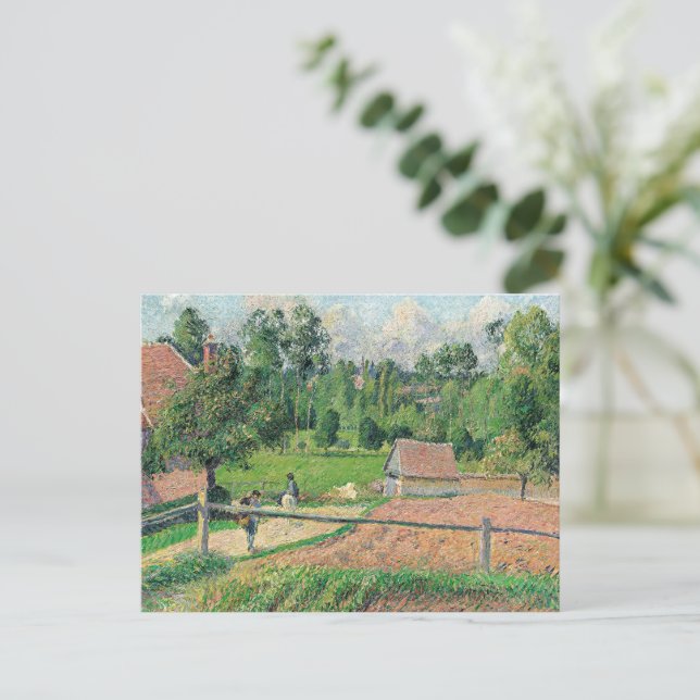 Cartão Postal Vista da janela do artista Camille Pissarro (Em pé/Frente)
