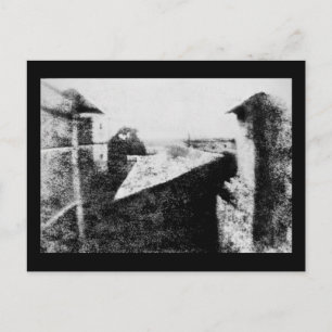 Cartão Postal Vista da janela em Le Gras, primeira fotografia