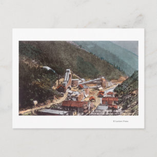 Cartão Postal Vista da mina de Hecla Olhando para baixo do canyo