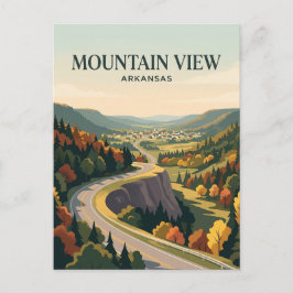 Cartão Postal Vista da Montanha EUA