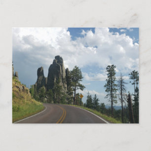 Cartão Postal Vista da Needles Highway, Dakota do Sul