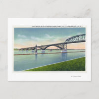 Vista da ponte de paz sobre o rio Niágara