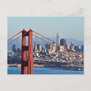 Cartão Postal Vista da Ponte San Francisco Através da Porta do O