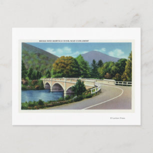 Cartão Postal Vista da ponte sobre o rio Deerfield