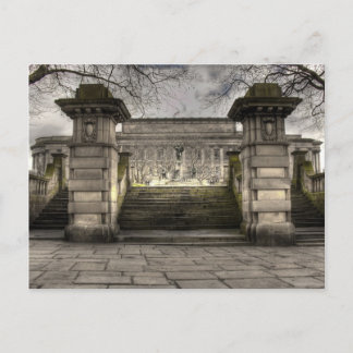 Cartão Postal Vista da retaguarda da Rua Georges Hall Liverpool,