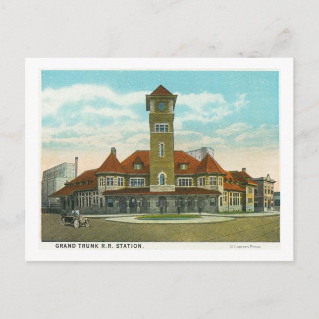 Cartão Postal Vista da rua do Congresso da Fidelidade (Frente)