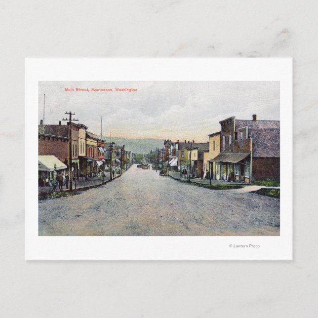 Cartão Postal Vista da rua principal 2 (Frente)