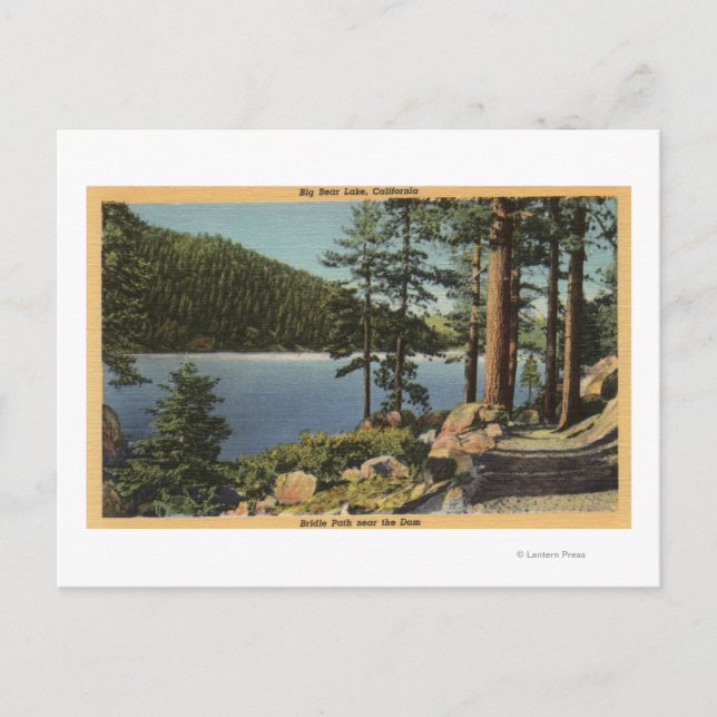 Cartão Postal Vista da Trilha Equestre perto da Represa (Frente)