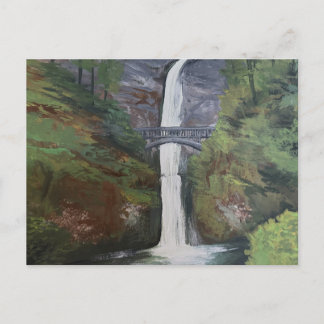 Cartão Postal Vista das Cataratas de Multnomah