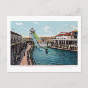 Cartão Postal Vista das Chutes na 10ª Avenida e Ruas Fulton