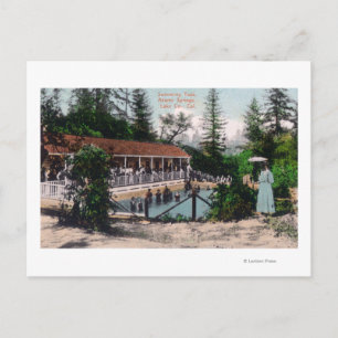 Cartão Postal Vista das Primaveras da piscina Adams, AC