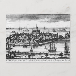 Cartão Postal Vista das Ruas. Malo