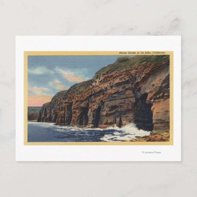 Cartão Postal Vista das Sete Cavernas (Frente)