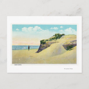 Cartão Postal Vista das Típicas Dunas de Areia da Nova Inglaterr