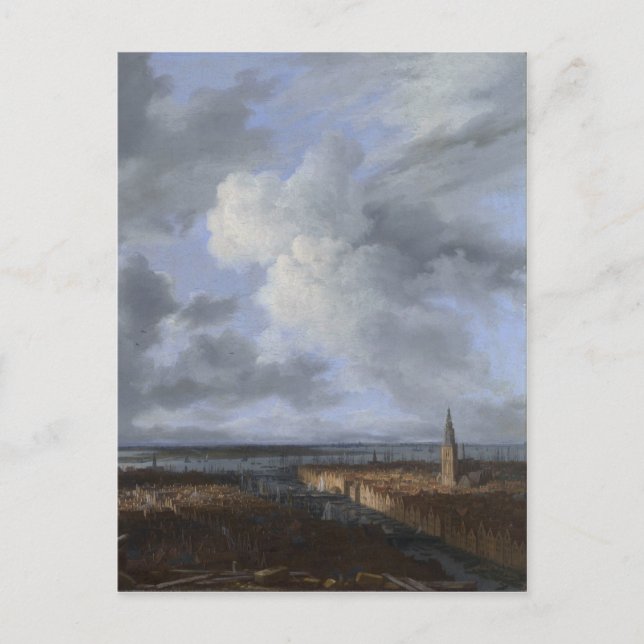 Cartão Postal Vista de Amesterdã 1665-1670 (Frente)