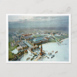 Cartão Postal Vista De Aves Da Exposição Colúmbia De 1893