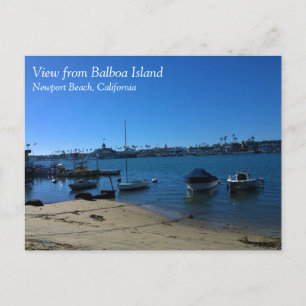 Cartão Postal Vista de Balboa Island, Newport Beach, Califórnia