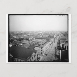 Cartão Postal Vista de Charleston, Carolina do Sul, 1901 Vintage