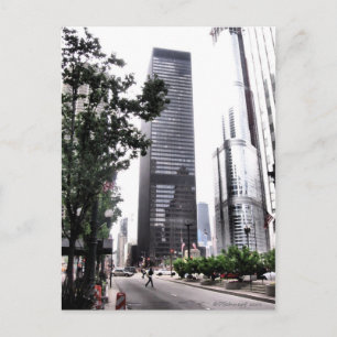 Cartão Postal Vista de Chicago