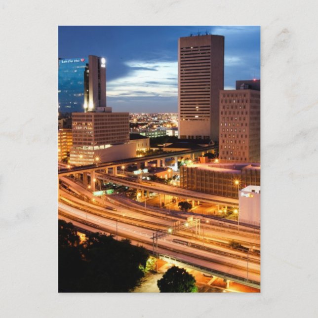 Cartão Postal Vista de Cidade do centro (Frente)