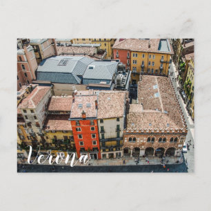 Cartão Postal Vista de cima de fachadas coloridas de edifícios