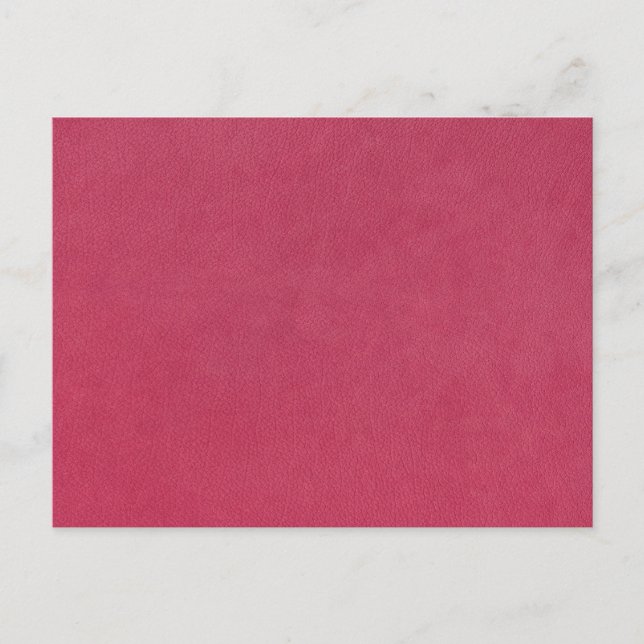 Cartão Postal Vista de couro rosa (Frente)