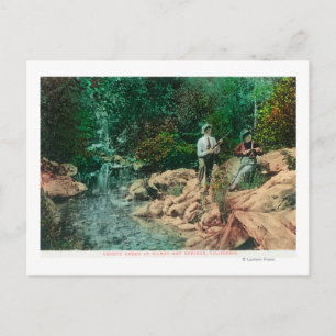 Cartão Postal Vista de Coyote Creek em Gilroy Hot Primaveras