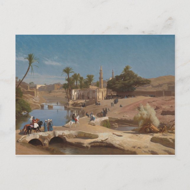 Cartão Postal Vista de EL-Fayoum de Medinet (Frente)