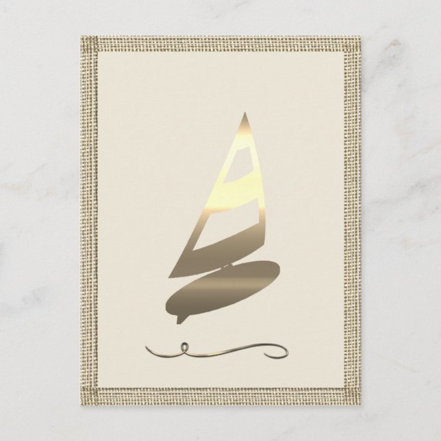 Cartão Postal Vista de Férias Douradas (Frente)