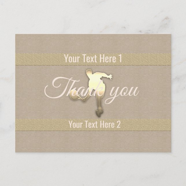 Cartão Postal Vista de Férias Douradas (Frente)