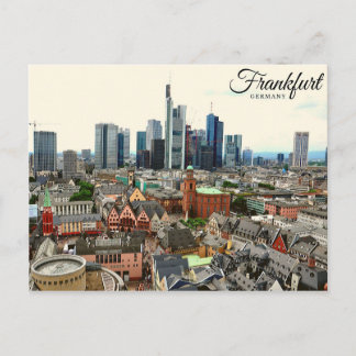 Cartão Postal Vista de Frankfurt